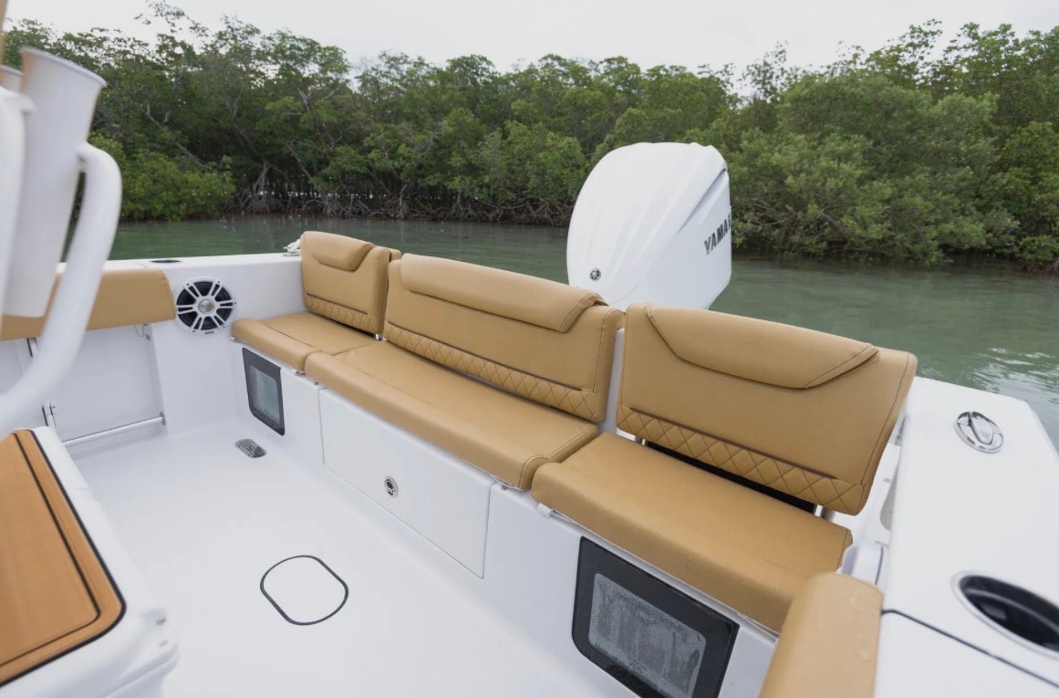 Rear bench seating with Yamaha engine